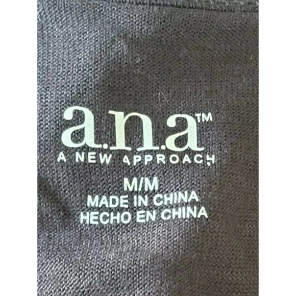 A.N.A Tank Tunic Black Beaded Top Racerback NEW - Picture 9 of 9